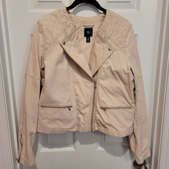 GAP Jackets & Blazers - GAP Moto Jacket Dusty Rose